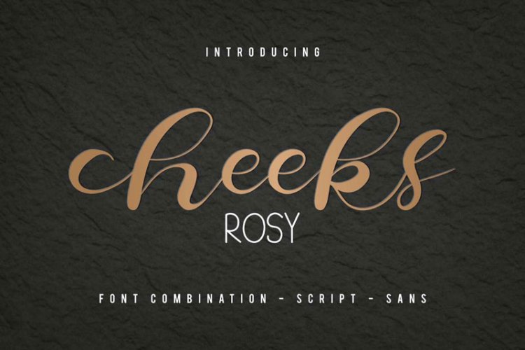 Cheeks Rosy Font 519201!