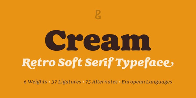 Cream Font Family – 12 Fonts