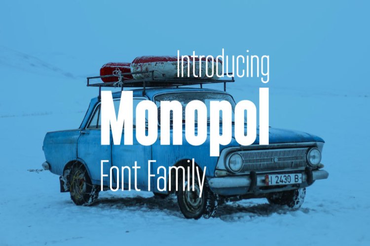 Monopol Font Family – 12 Fonts for $360!