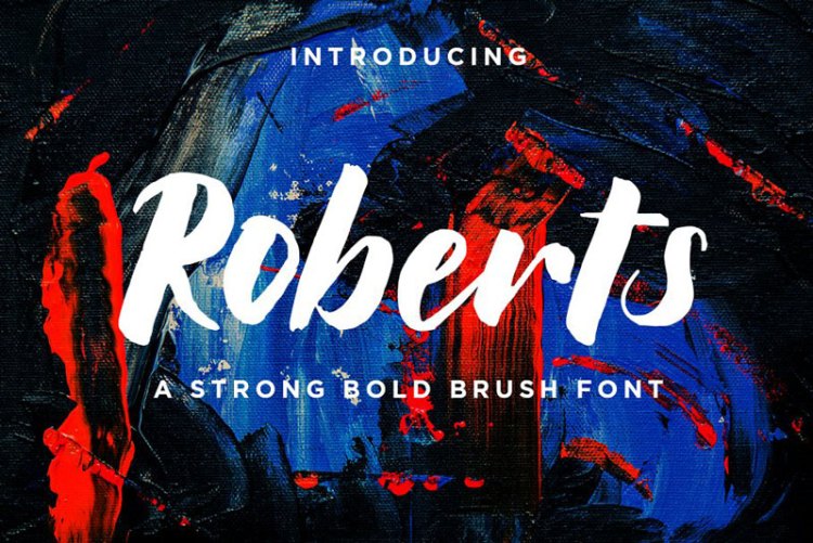 Roberts Strong Bold Brush Script 3953910