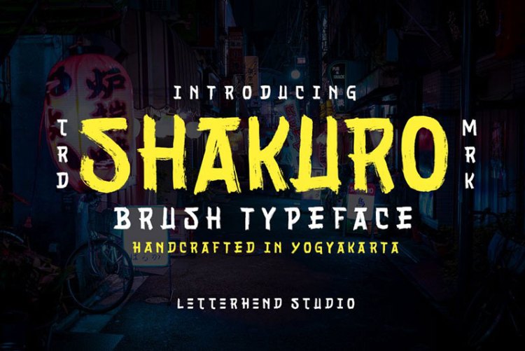 Sakhuro – Brush Typeface