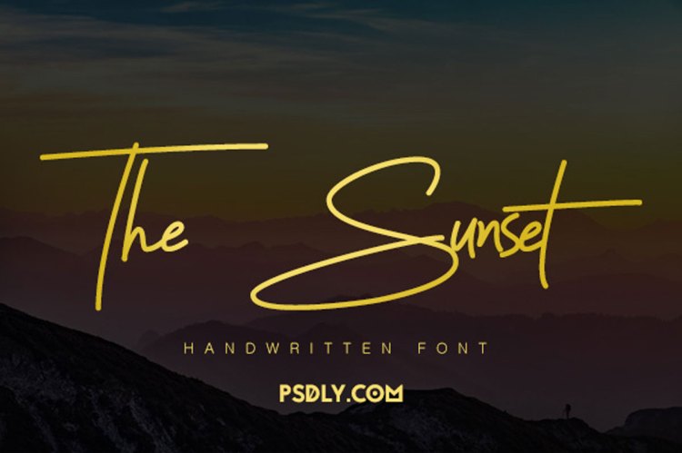 The Sunset Handwritten Font