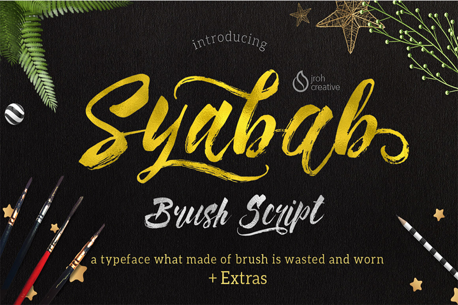 Syabab Brush Script Font