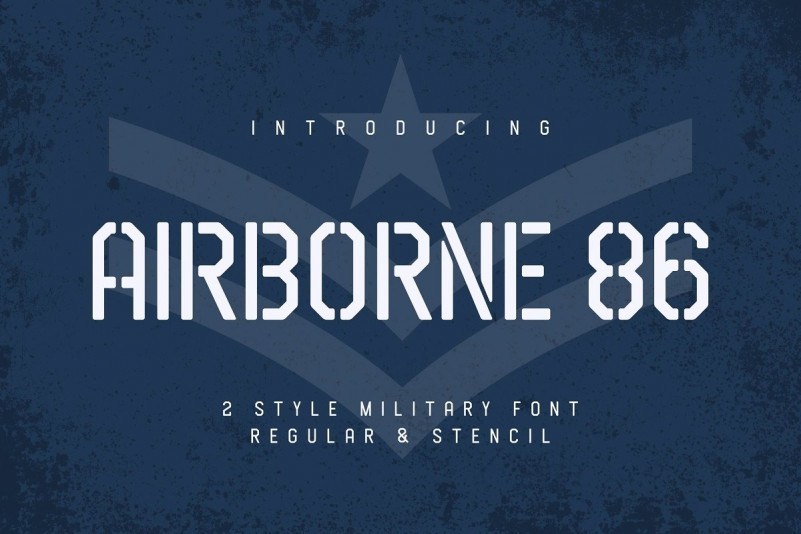 Airborne 86 Sans Military Font