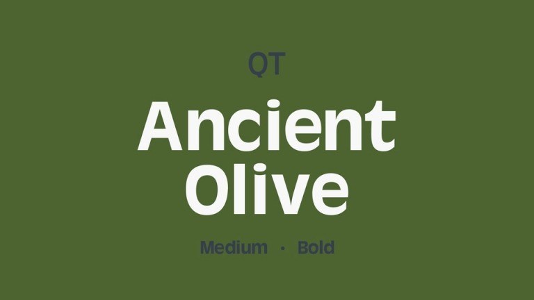 Ancient Olive Sans Serif Font