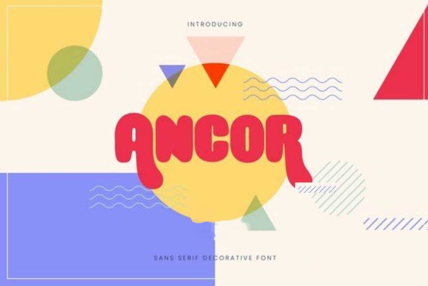 Ancor Bold Fun Sans Serif Font