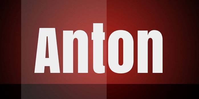 Anton Font Family