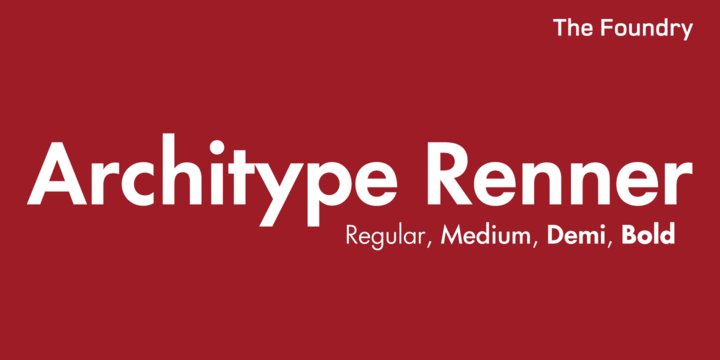 Architype Renner Font
