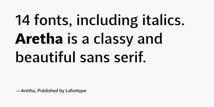 Aretha Sans Serif Font