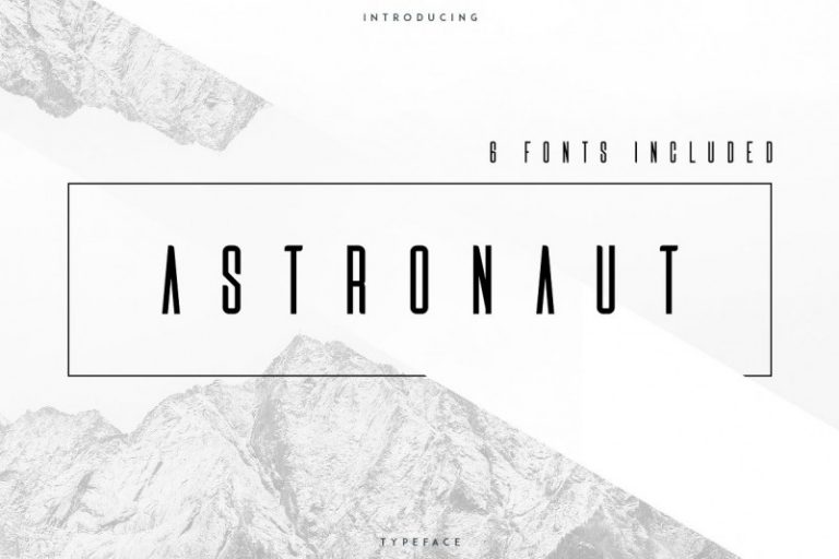 Astronaut Typeface