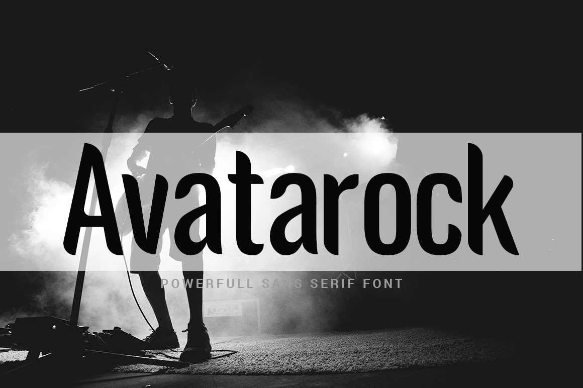 Avatarock Sans Serif Display Font