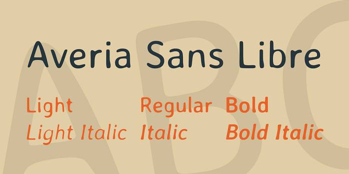 Averia Sans Libre Font Family