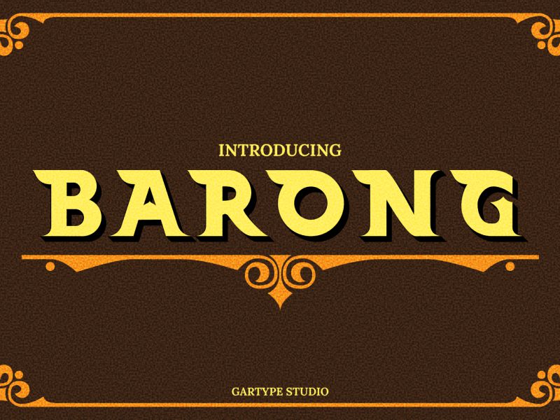 Barong Typeface