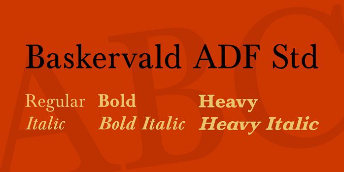 Baskervald ADF Std Font Family