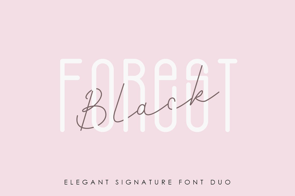 Black Forest Font Duo