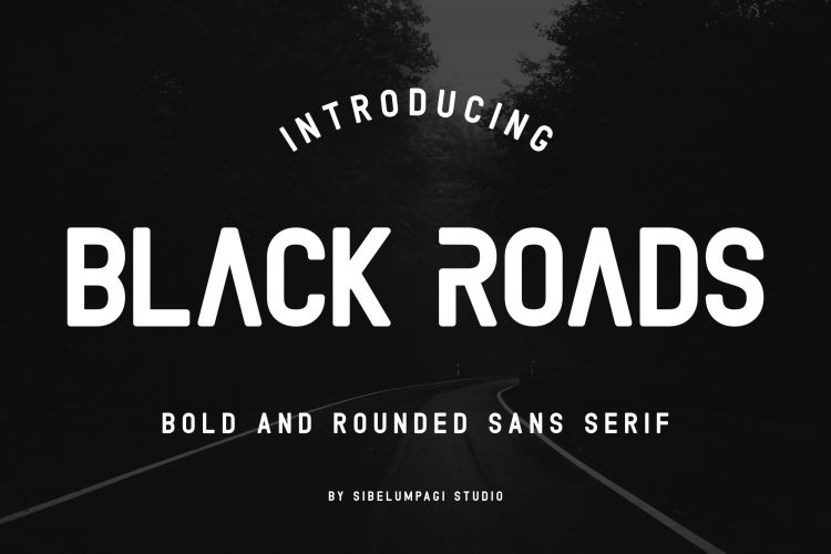 Black Roads Typeface
