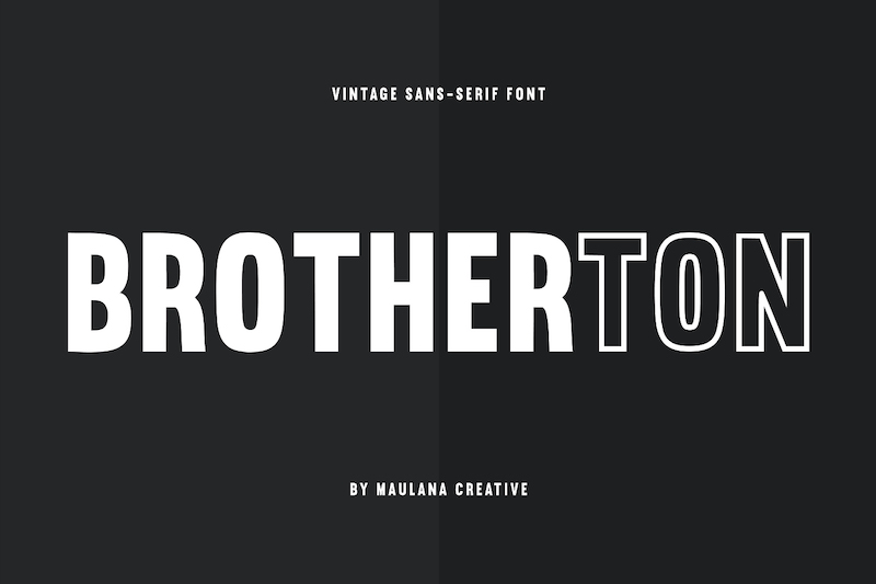 Brotherton Vintage Sans Serif Font