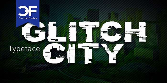 CF Glitch City Font