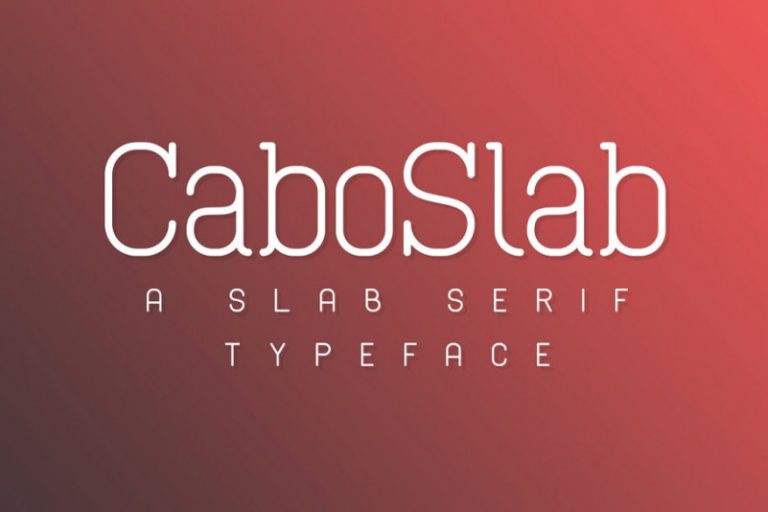 Cabo Rounded and Slab Font Duo