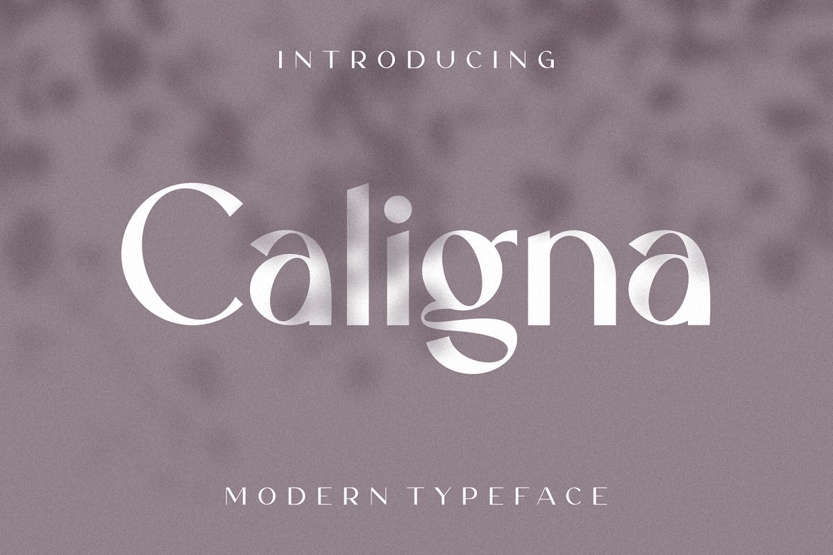Caligna Modern Sans Serif Typeface