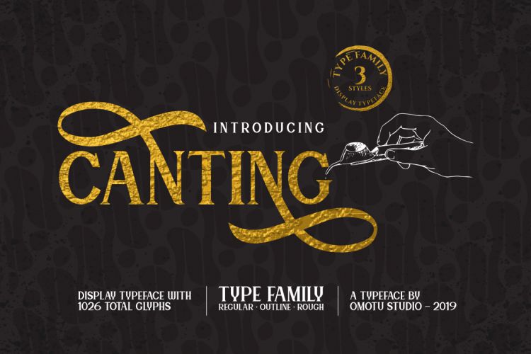 Canting Display Typeface