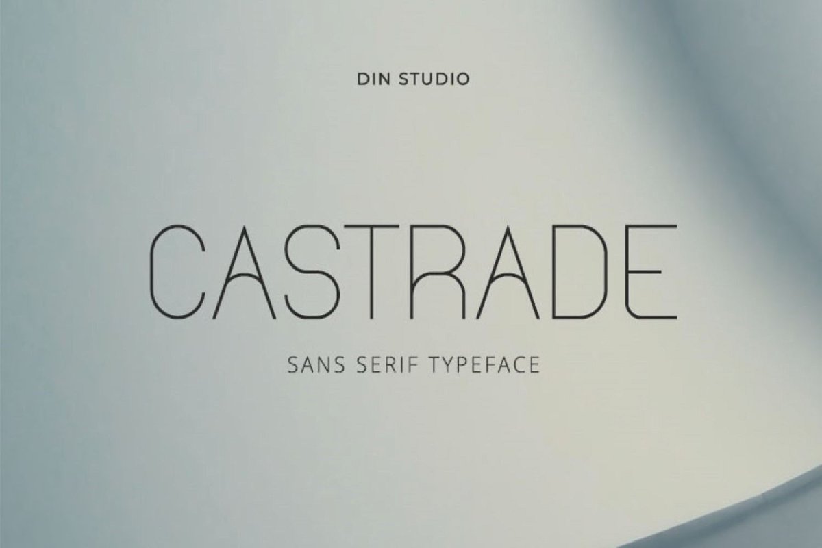 Castrade Modern Sans Serif Typeface
