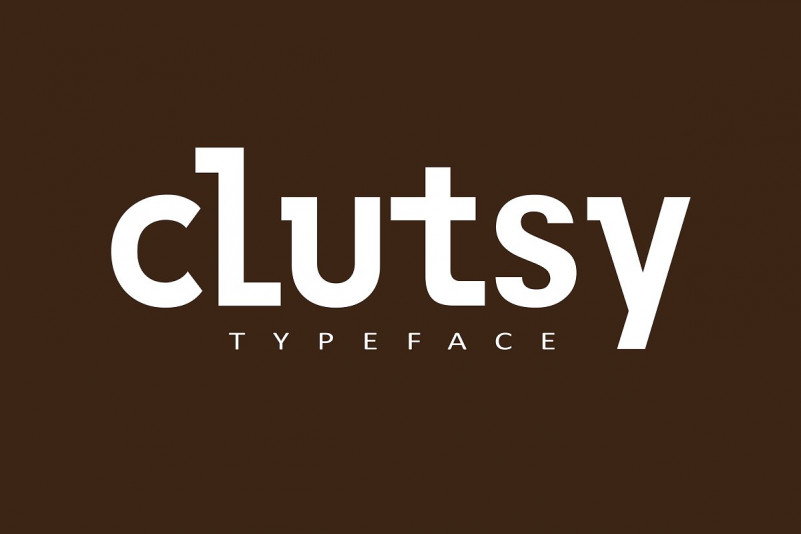 Clutsy Display Font