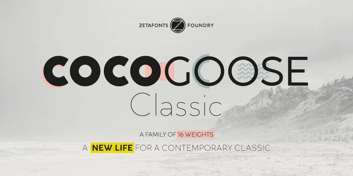 Cocogoose Classic Font Famly