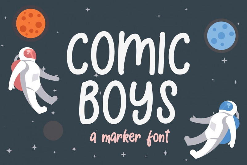 Comic Boys Kids Bubble Font