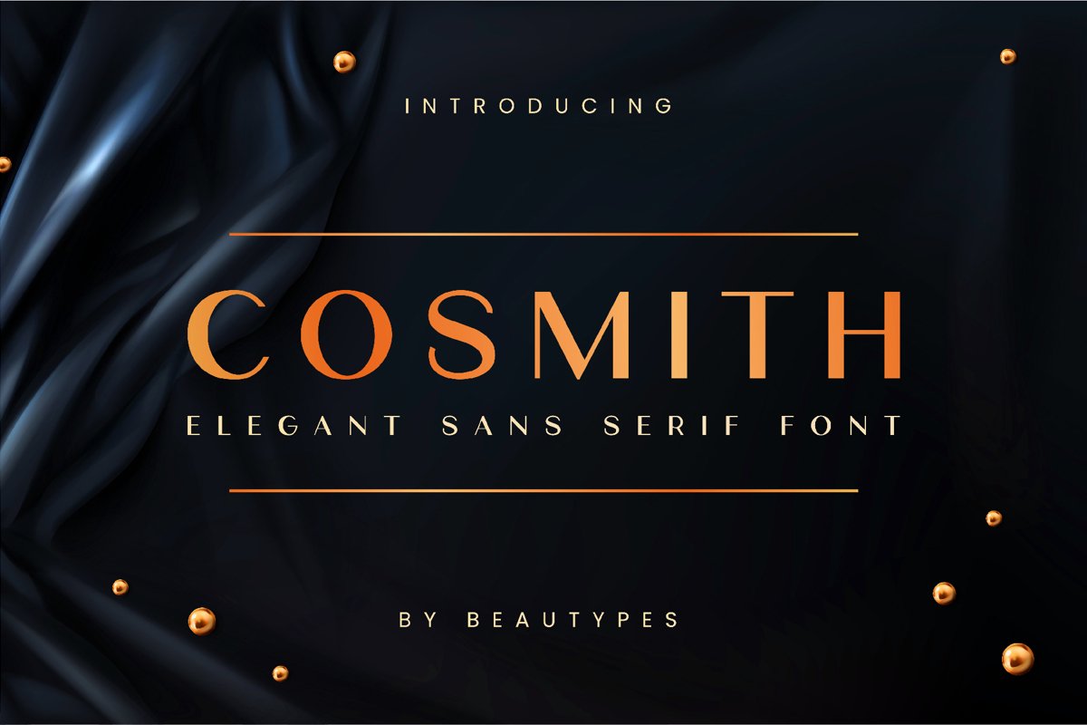 Cosmith Elegant Sans Serif Font