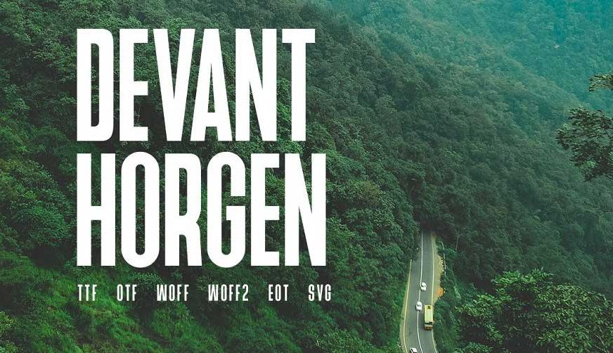 Devant Horgen Modern Typeface