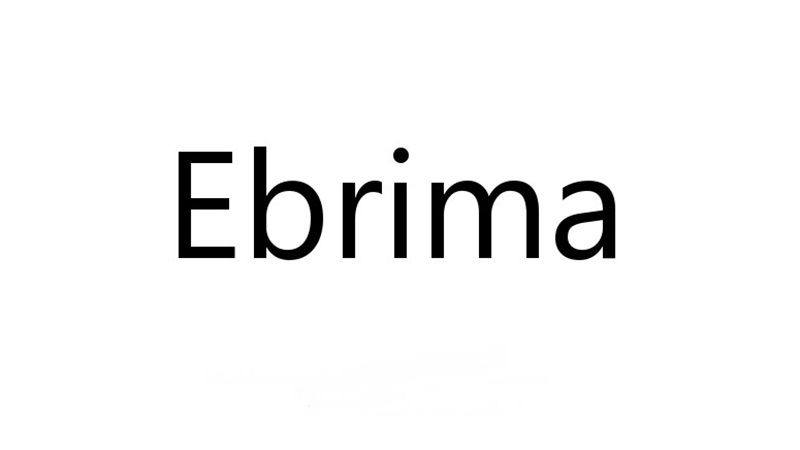 Ebrima Font