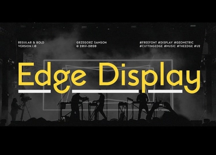 Edge Display Font
