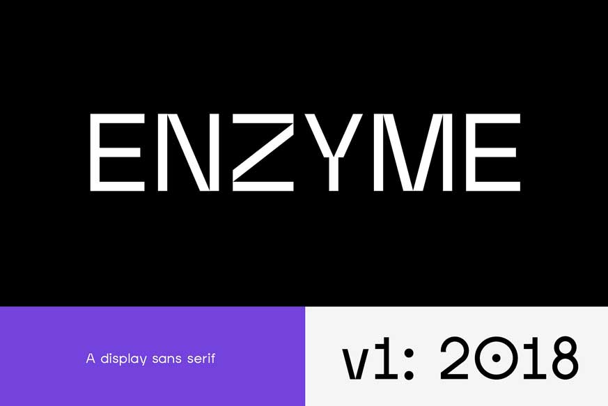 Enzyme Display Typeface