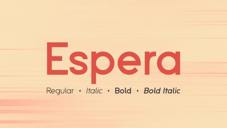 Espera Sans Serif Font Family