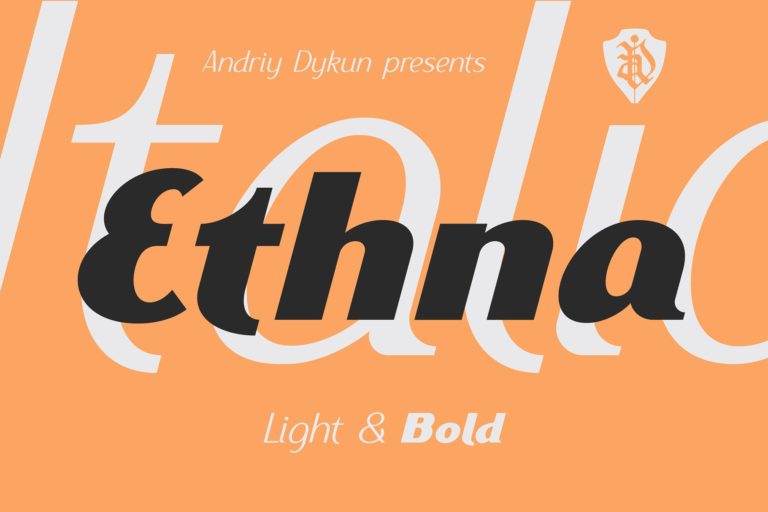 Ethna Typeface