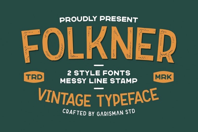 Folkner Display Vintage Font