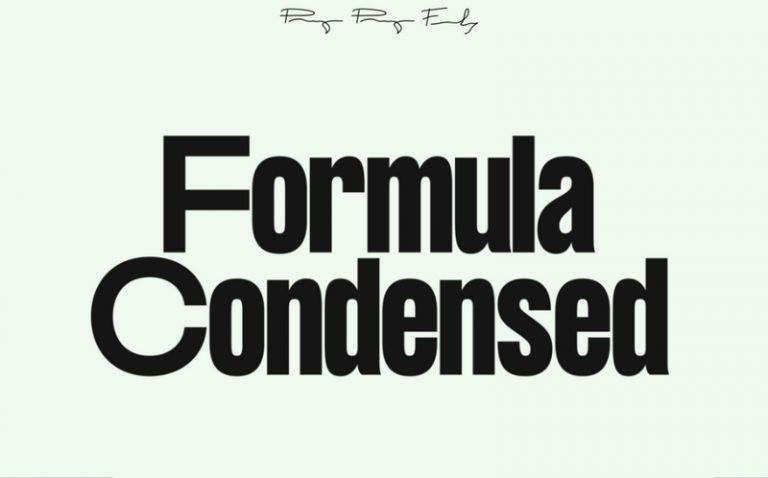 Formula Consensed Font Family