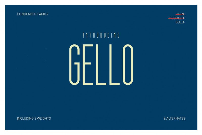 Gello Display Font