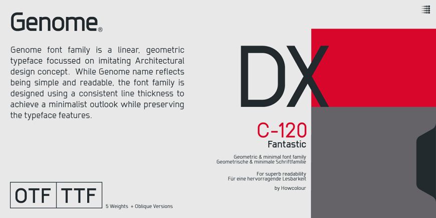 Genome Font Family