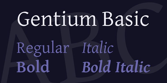 Gentium Basic Font