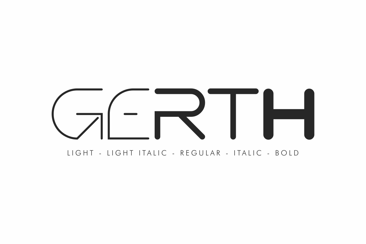 Gerth Sans Serif Typeface