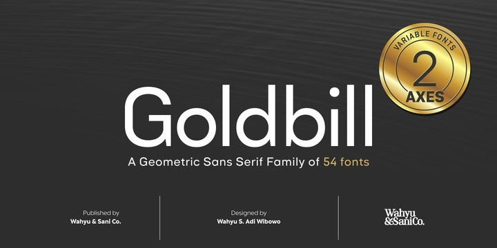 Goldbill Sans Serif Font