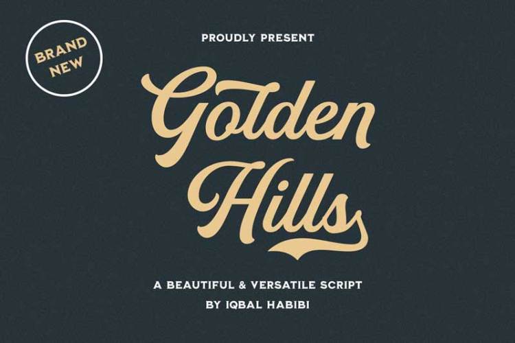 Golden Hills – Script Font 4005026!
