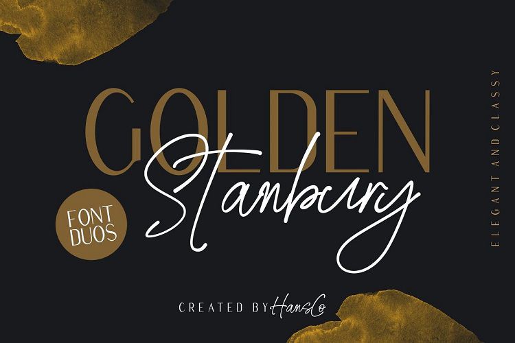 Golden Stanbury Font Duo