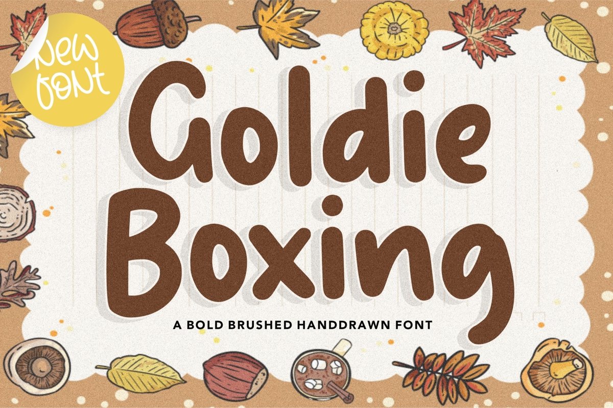 Goldie Boxing Bold Script Font