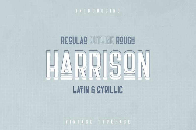 Harrison Retro Typeface