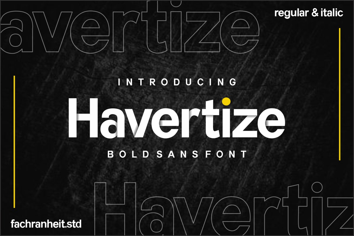 Havertize Bold Sans Serif Font