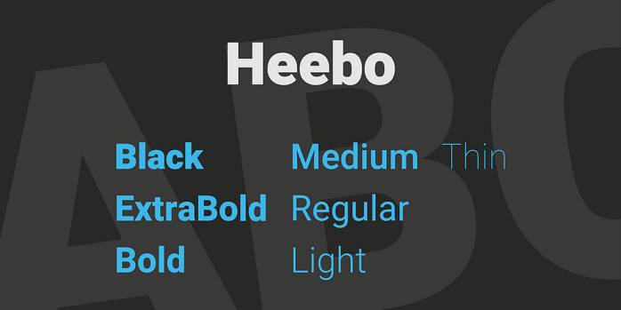 Heebo Font Family