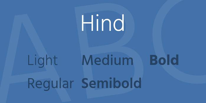 Hind Font Family